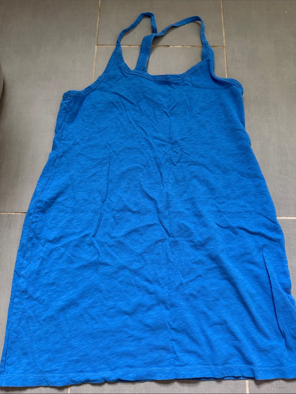 J. Crew Electric Blue Racerback Tank Dress